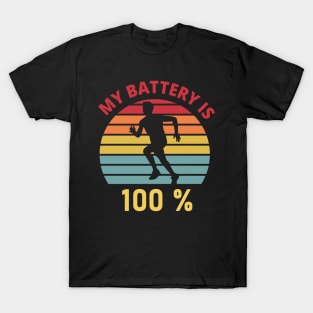 Jogging Running Battery T-Shirt